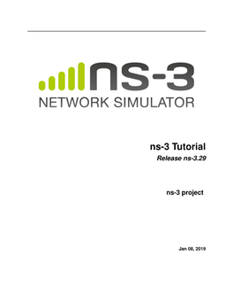 Ns-3 Tutorial Release Ns-3.29