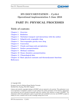 Part IV: Physical Processes