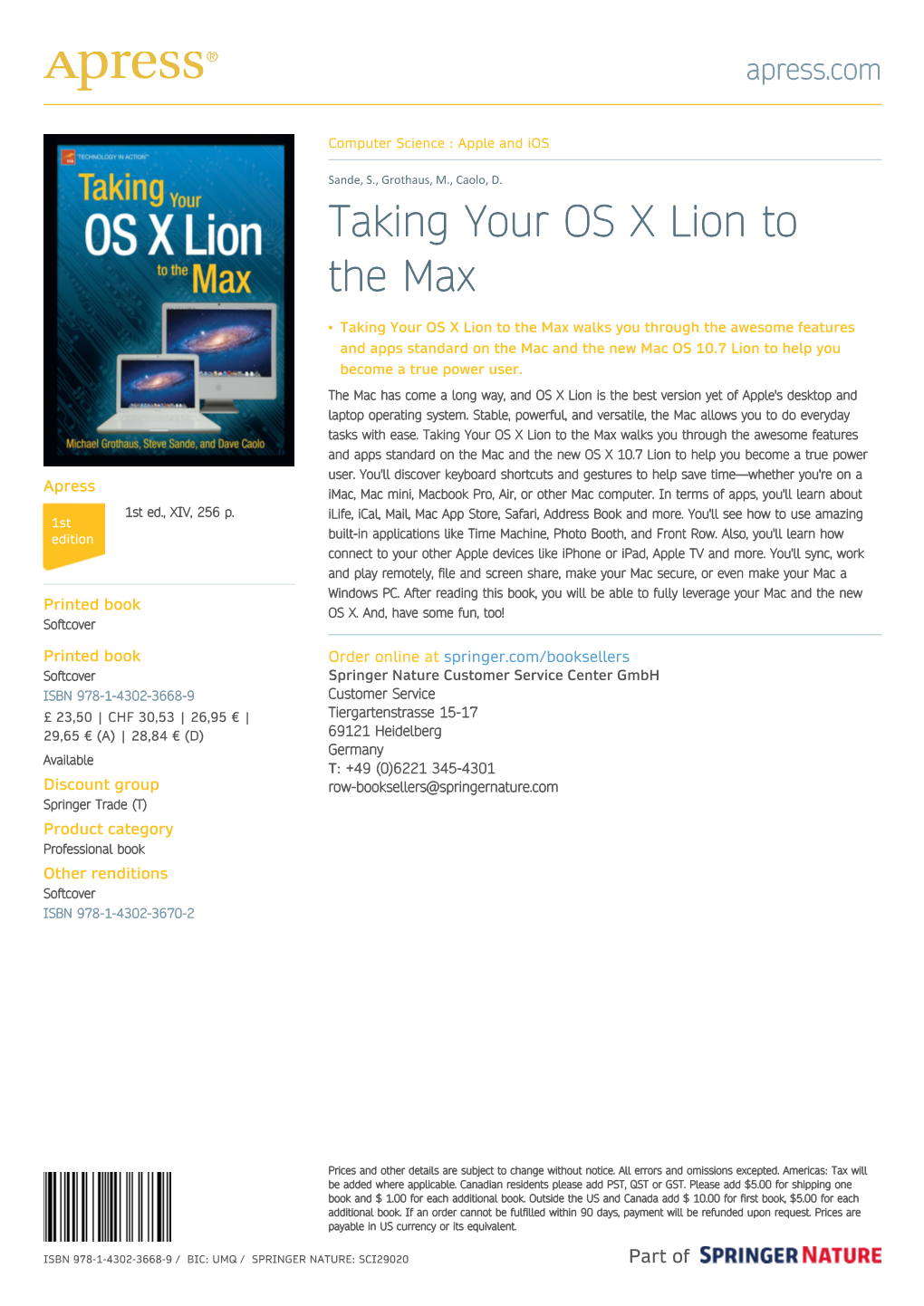 Taking Your OS X Lion to the Max