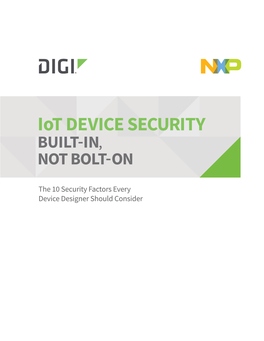 Iot Device Security White Paper
