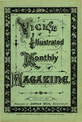 Vick's Illustrated Monthly Magazine; Vol 6, No. 1; Jan. 1883