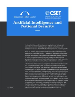 Artificial Intelligence and National Security