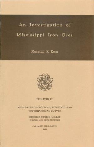 An Investigation of Mississippi Iron Ores 5