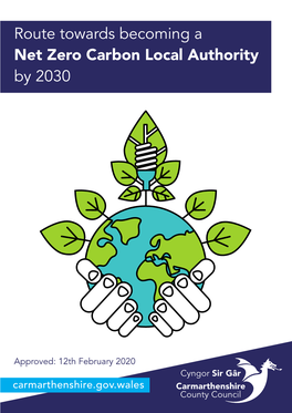 Route Towards Becoming a Net Zero Carbon Local Authority by 2030