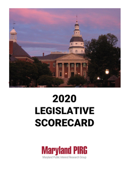 2020 Maryland PIRG Legislative Scorecard (1).Pdf