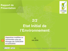 2/2 Etat Initial De L'environnement