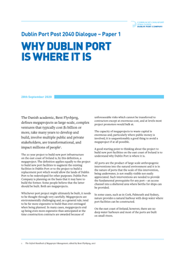 Why Dublin Port Is Where It Is