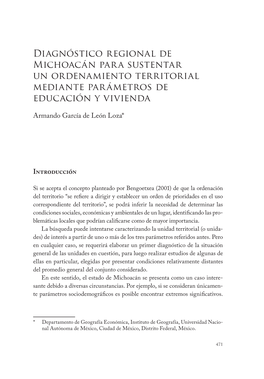 Diagnóstico Regional De Michoacán Para Sustentar Un Ordenamiento 471