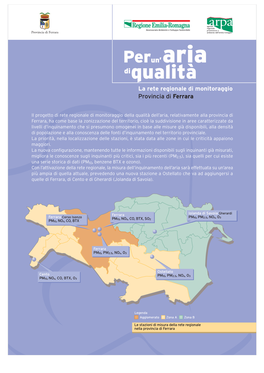 Qualità La Rete Regionale Di Monitoraggio Provincia Di Ferrara