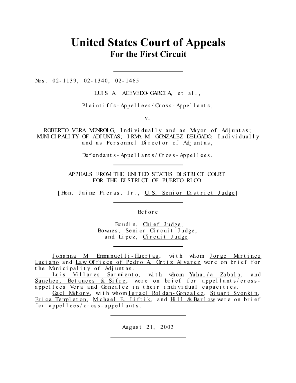 United States Court of Appeals for the First Circuit