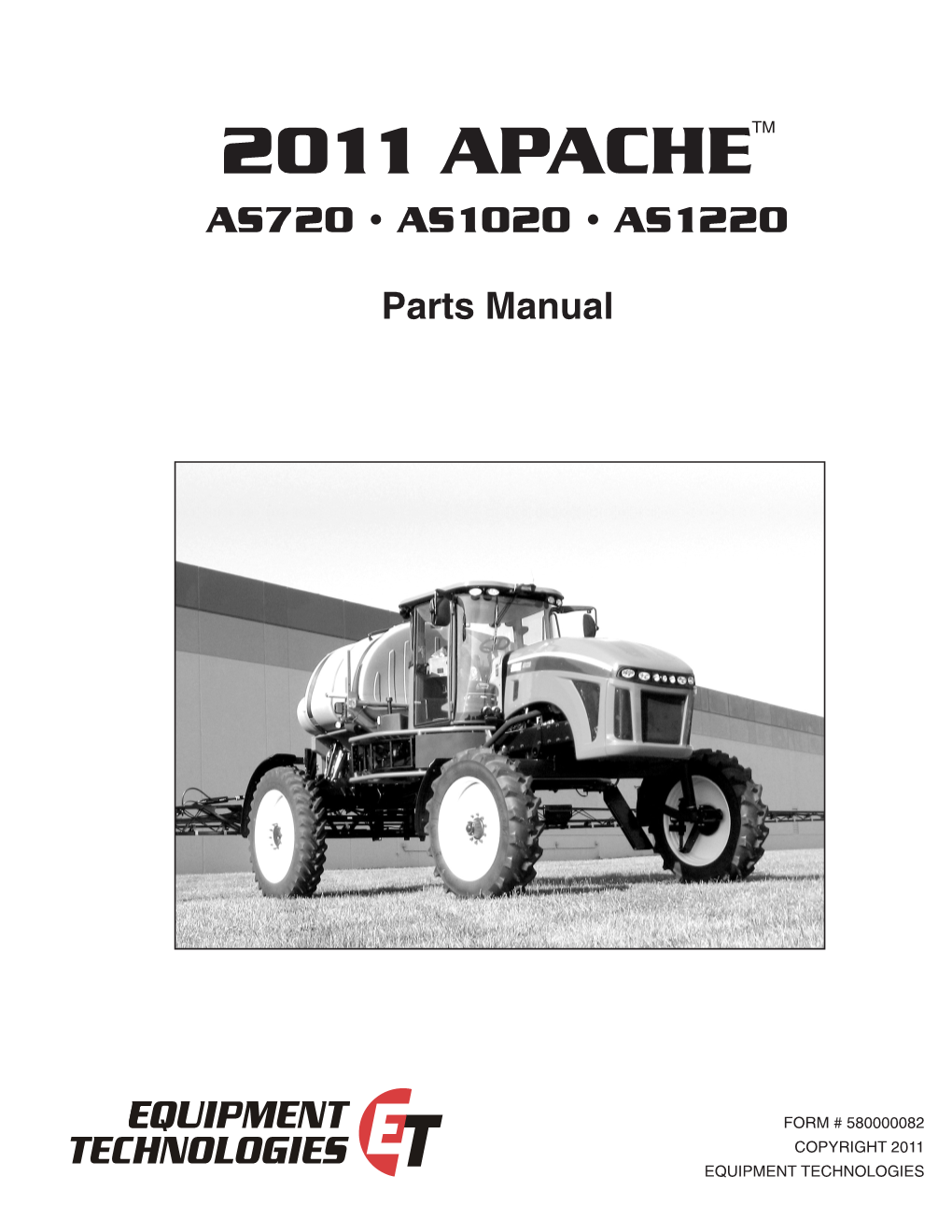 2011 Apache Sprayer Parts Manual