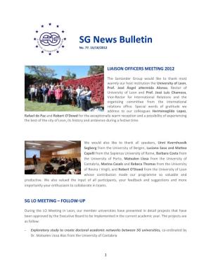 SG News Bulletin No