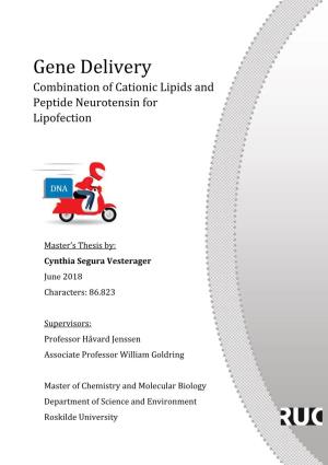 Gene Delivery Combination of Cationic Lipids and Peptide Neurotensin for Lipofection