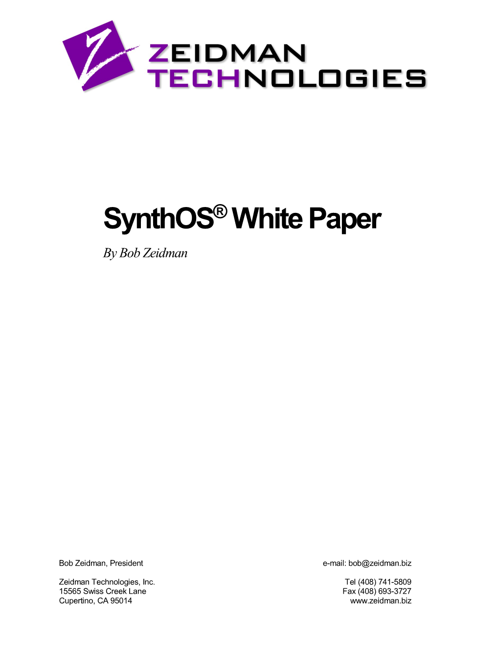 Synthos White Paper