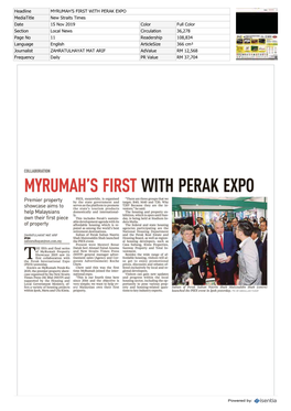 Myrumah's First with Perak Expo