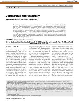 Congenital Microcephaly