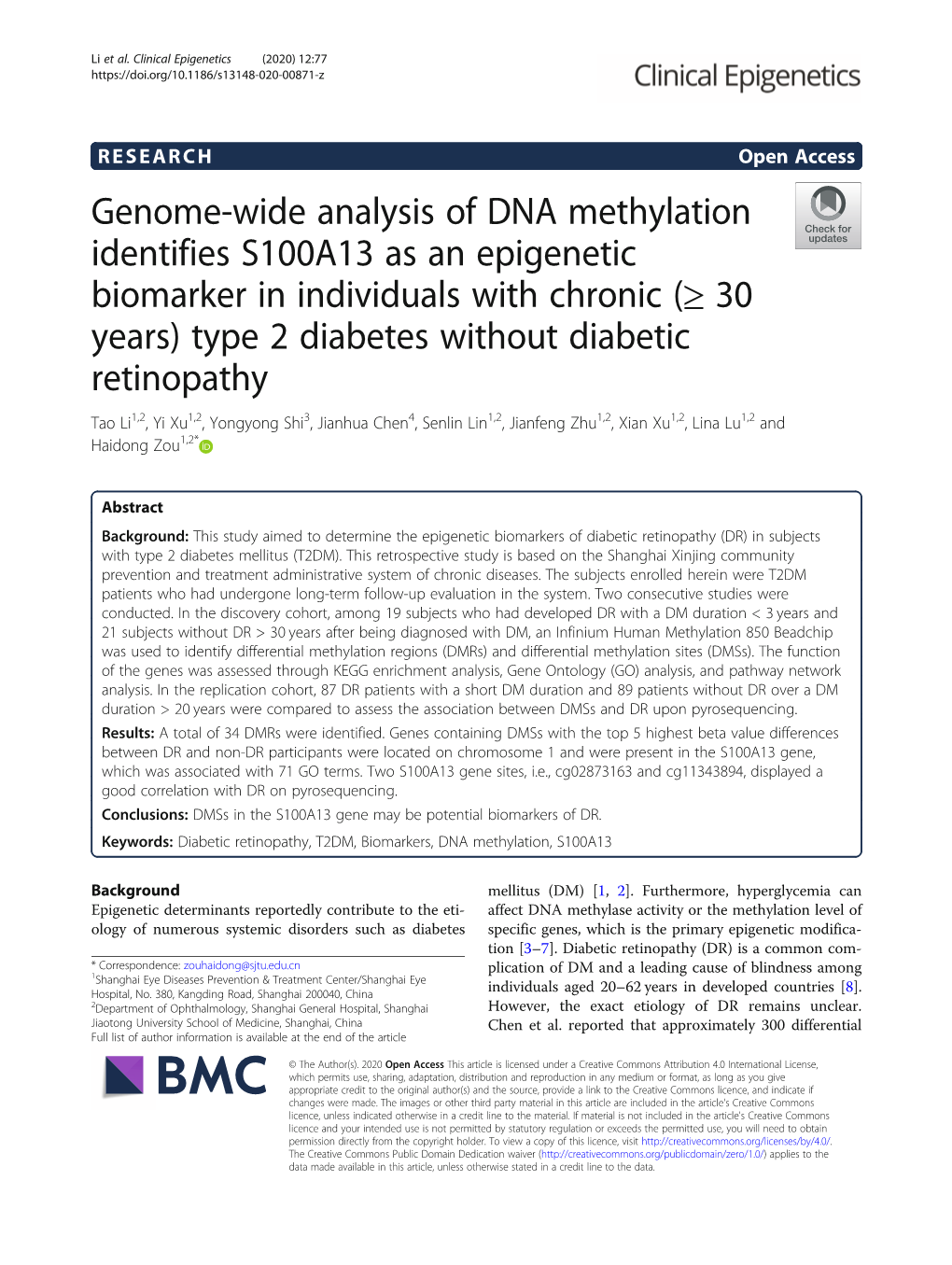 Genome-Wide Analysis of DNA Methylation