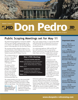 Public Scoping Meetings Set for May 11