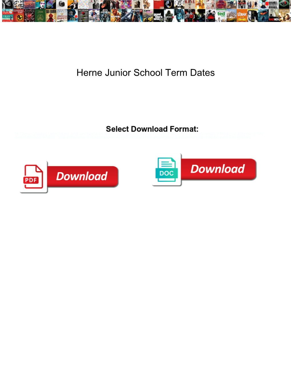 Herne Junior School Term Dates