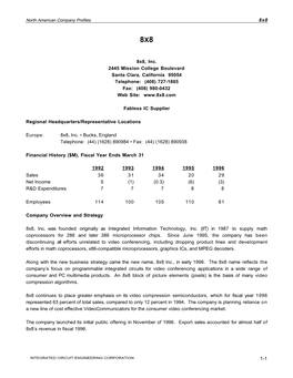 North American Company Profiles 8X8