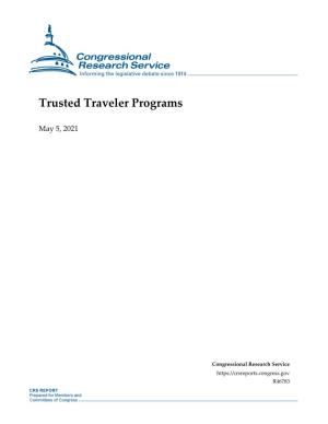 Trusted Traveler Programs
