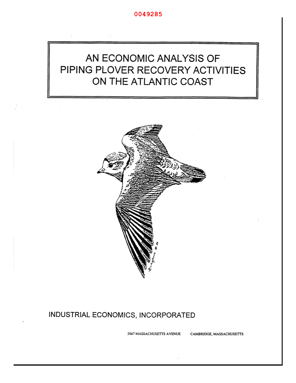 An Economic Analysis of Piping Plover Recovery Activities on the Atlantic Coast