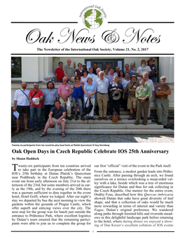 Oak Open Days in Czech Republic Celebrate IOS 25Th Anniversary by Shaun Haddock