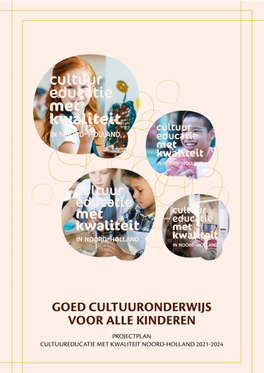 Cultuureducatie Met Kwaliteit Voor Noord-Holland 2021-2024