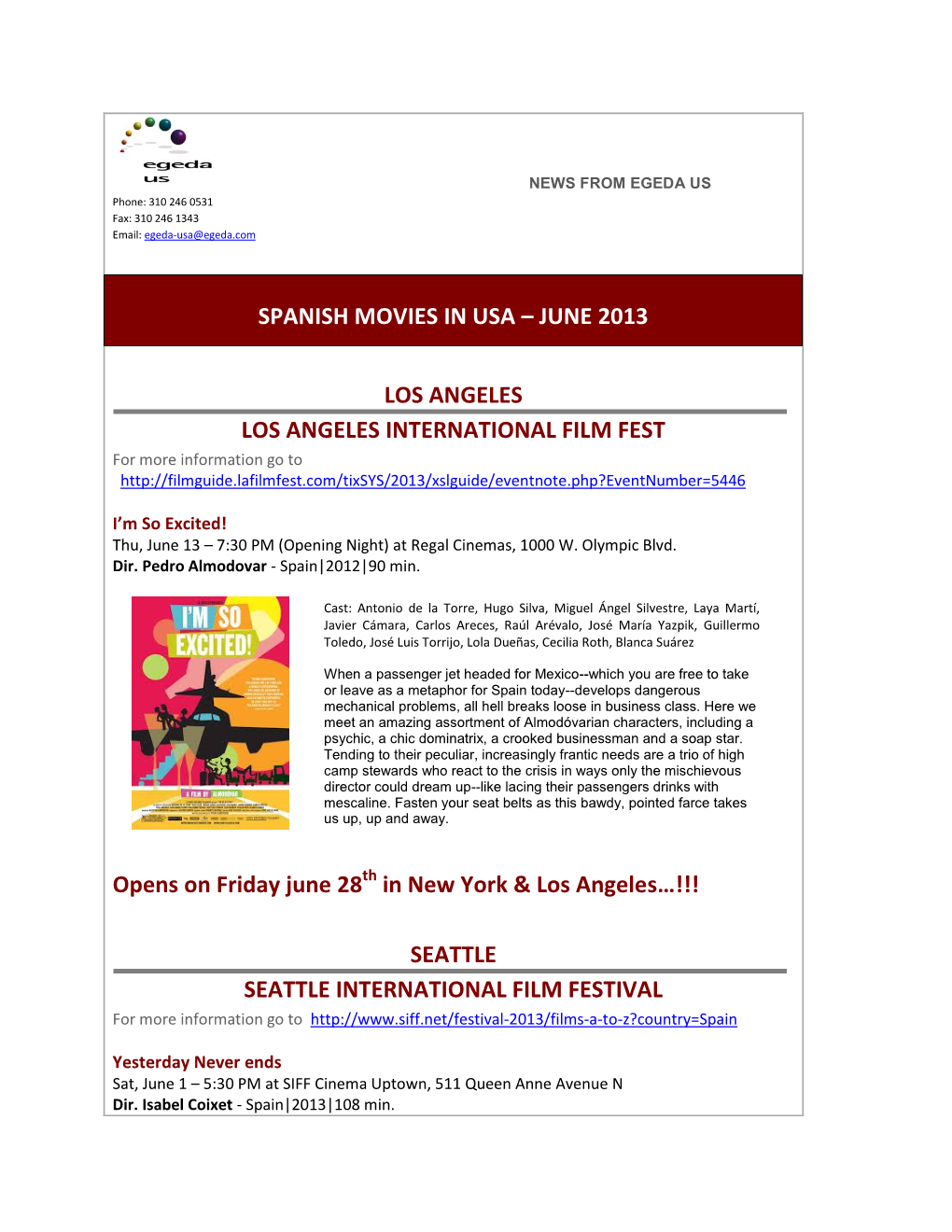 SEATTLE SEATTLE INTERNATIONAL FILM FESTIVAL for More Information Go To