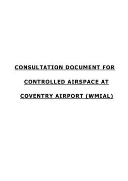 Consultation Document For