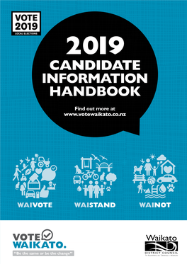 2019 Candidate Information Booklet