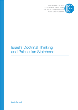 Israel's Doctrinal Thinking and Palestinian Statehood