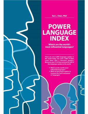 Power Language Index (May 2016) Kai L