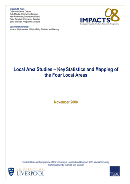Key Statistics and Mapping of the Four Local Areas