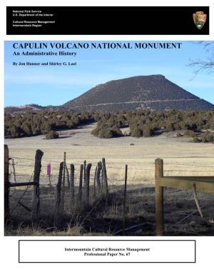 Capulin Volcano National Monument: an Administrative History