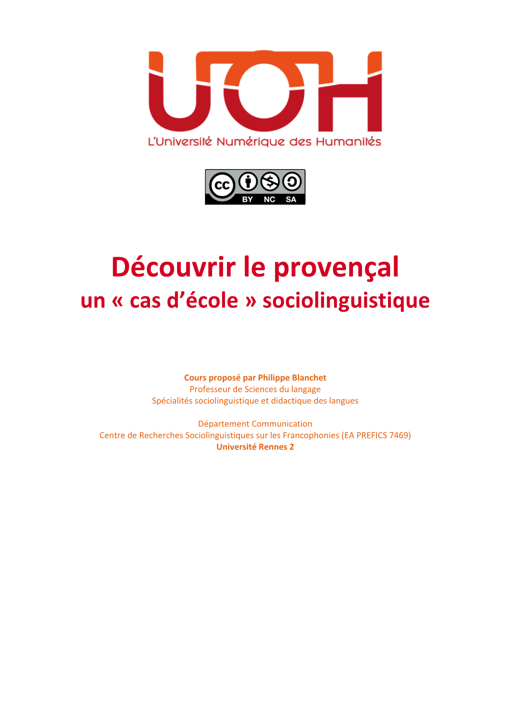 Découvrir Le Provençal, Un « Cas D'école » Sociolinguistique