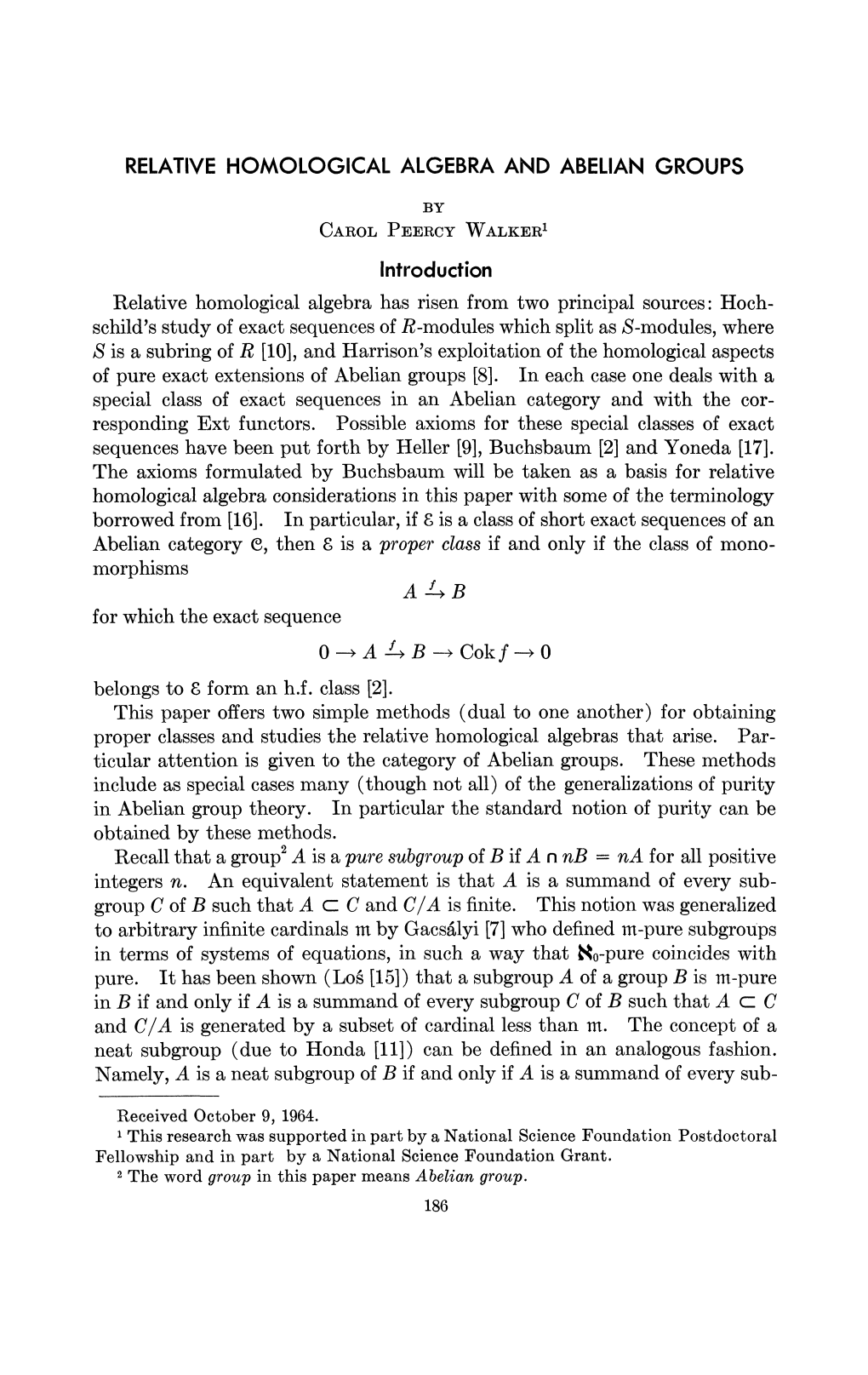 RELATIVE HOMOLOGICAL ALGEBRA and ABELIAN GROUPS.Pdf