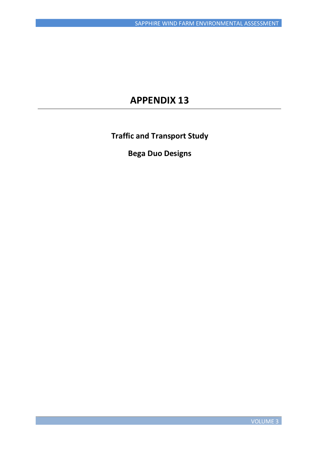 Appendix 13 Traffic Download