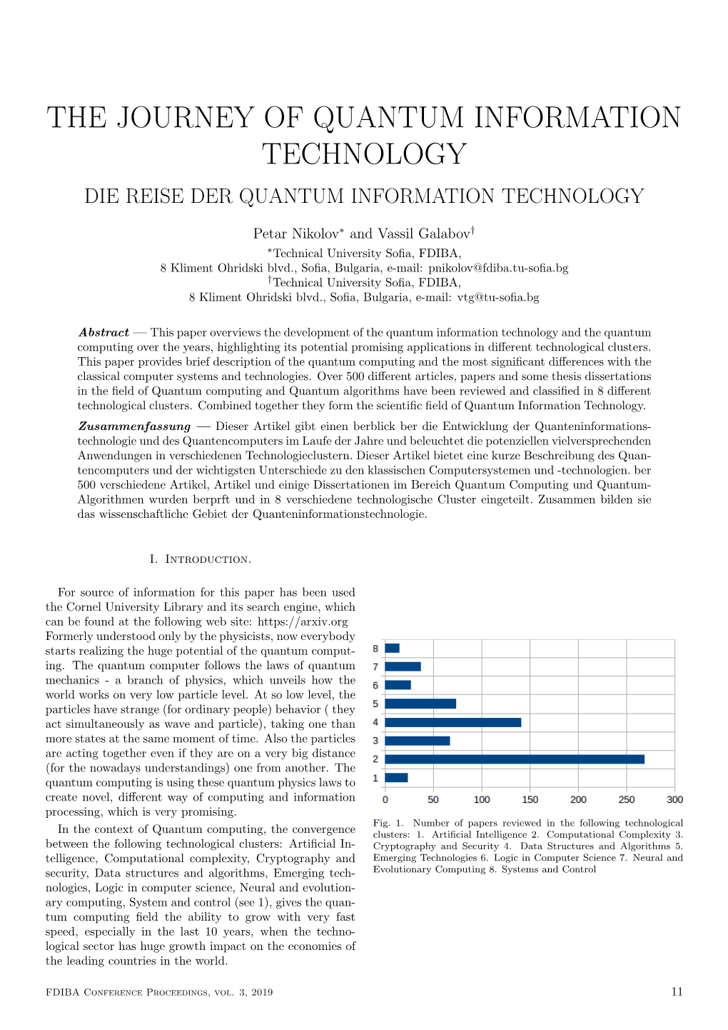 The Journey of Quantum Information Technology Die Reise Der Quantum Information Technology