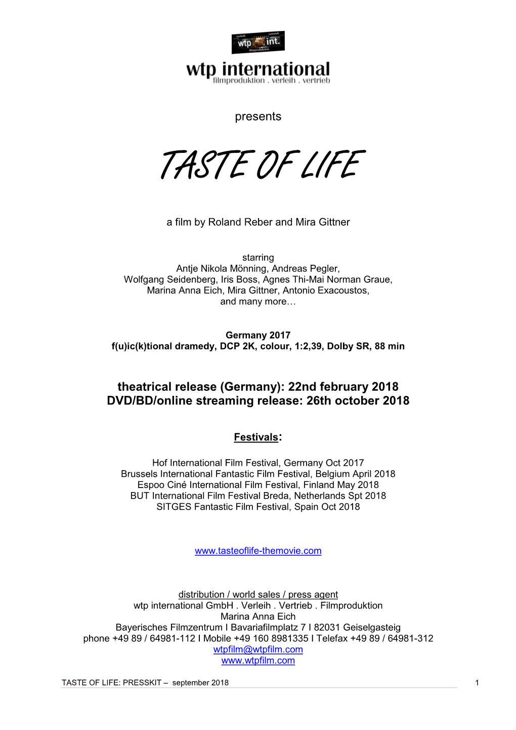 Taste of Life