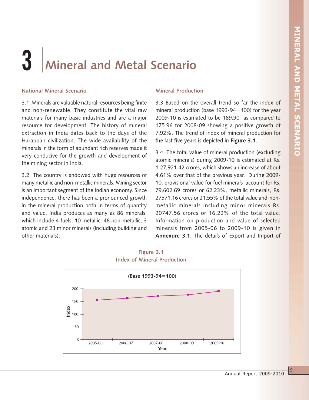 Mineral and Metal Scenario 9