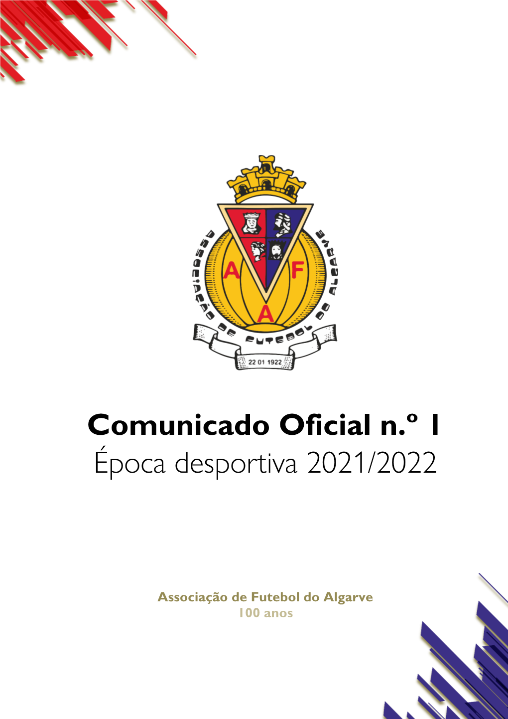 Comunicado Oficial N.º 1 AF Algarve