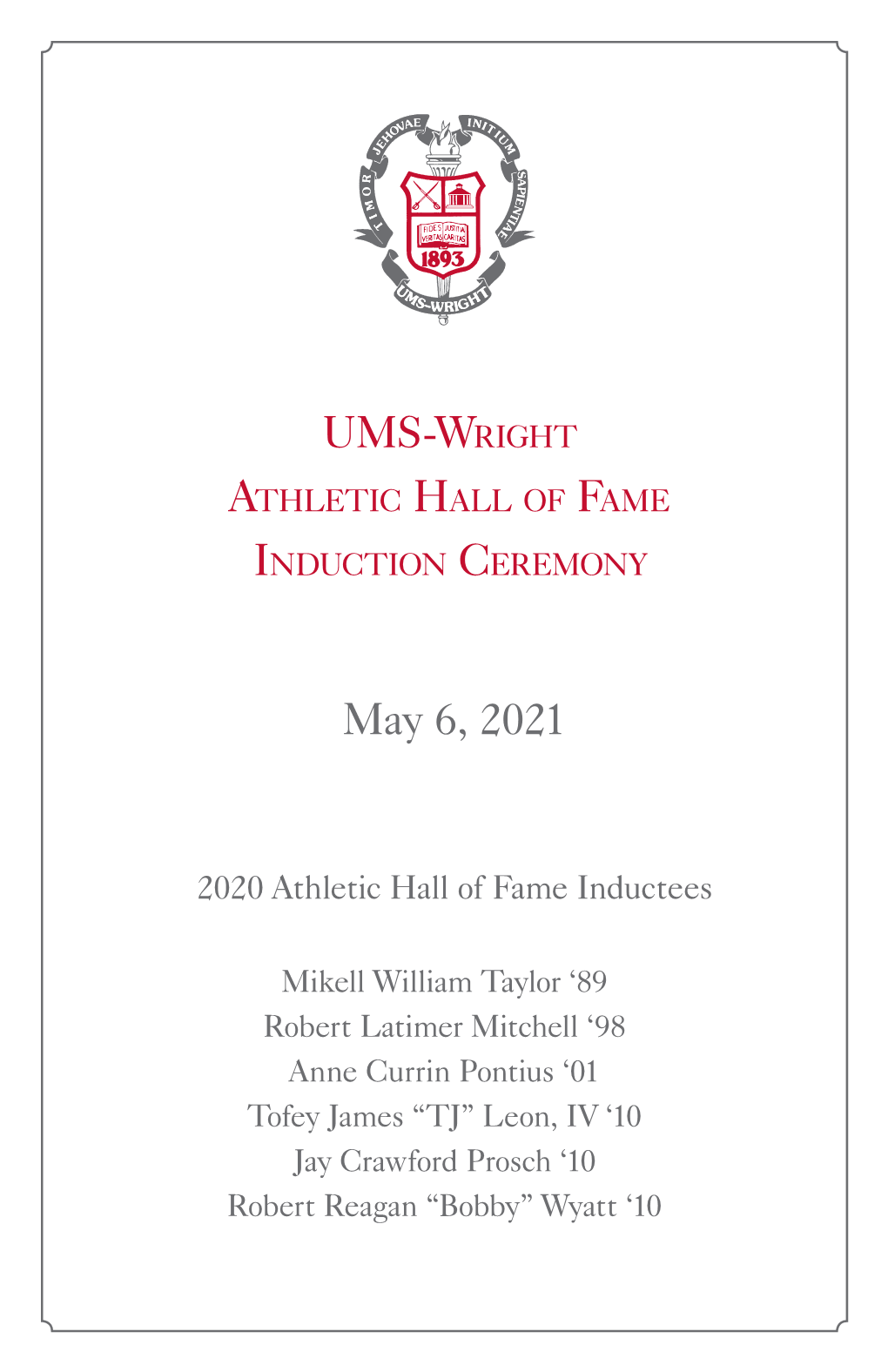 UMS-Wright May 6, 2021