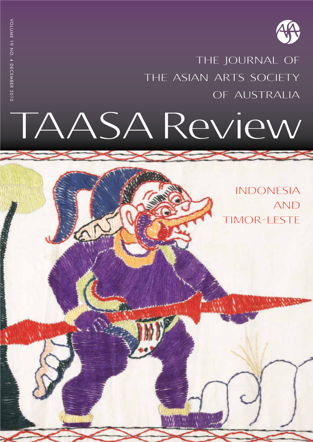 The Journal of the Asian Arts Society of Australia Indonesia and Timor-Leste