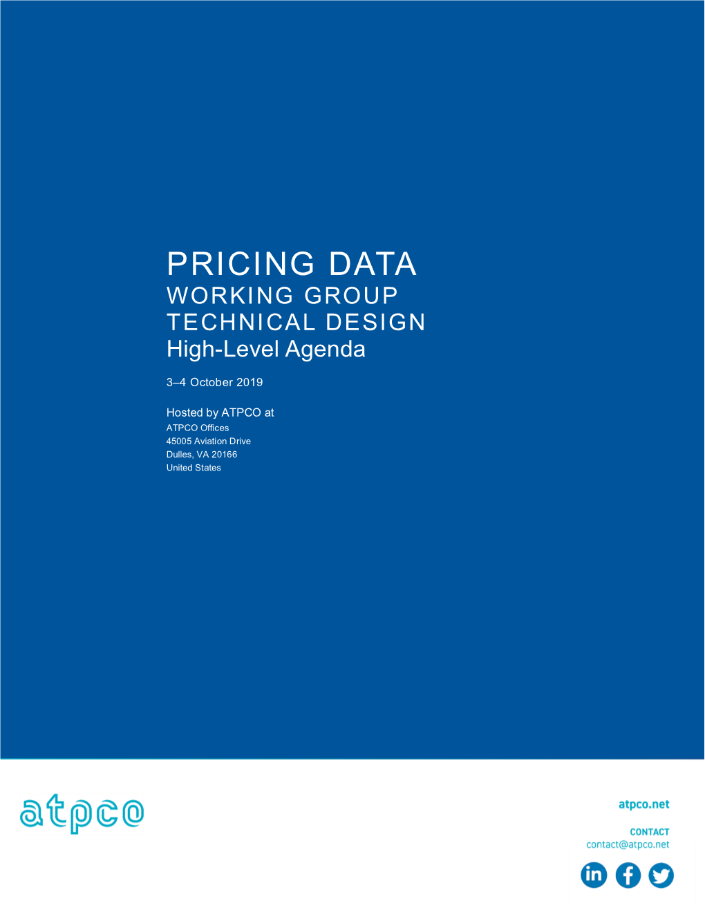 Pricing-Data-Working-Group-High-Level