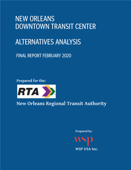 New Orleans Downtown Transit Center Alternatives Analysis