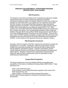 1 Oregon Plan Assessment- Hydropower Program