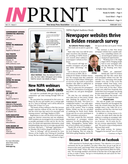 Newspaper Websites Thrive in Belden Research Survey