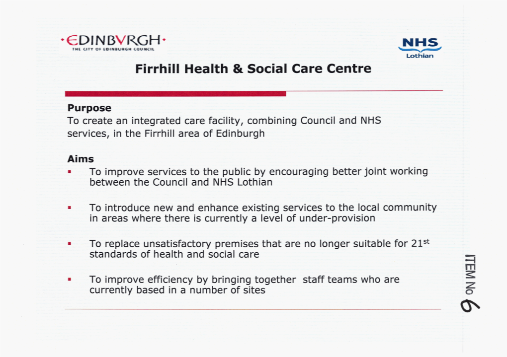 Firrhill Health & Social Care Centre