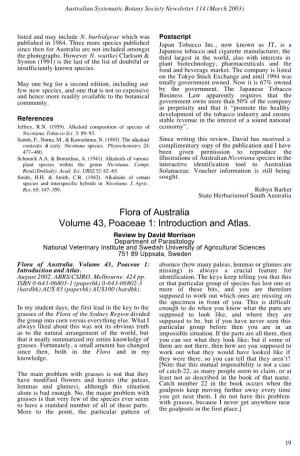 Flora of Australia Volume 43, Poaceae 1: Introduction and Atlas